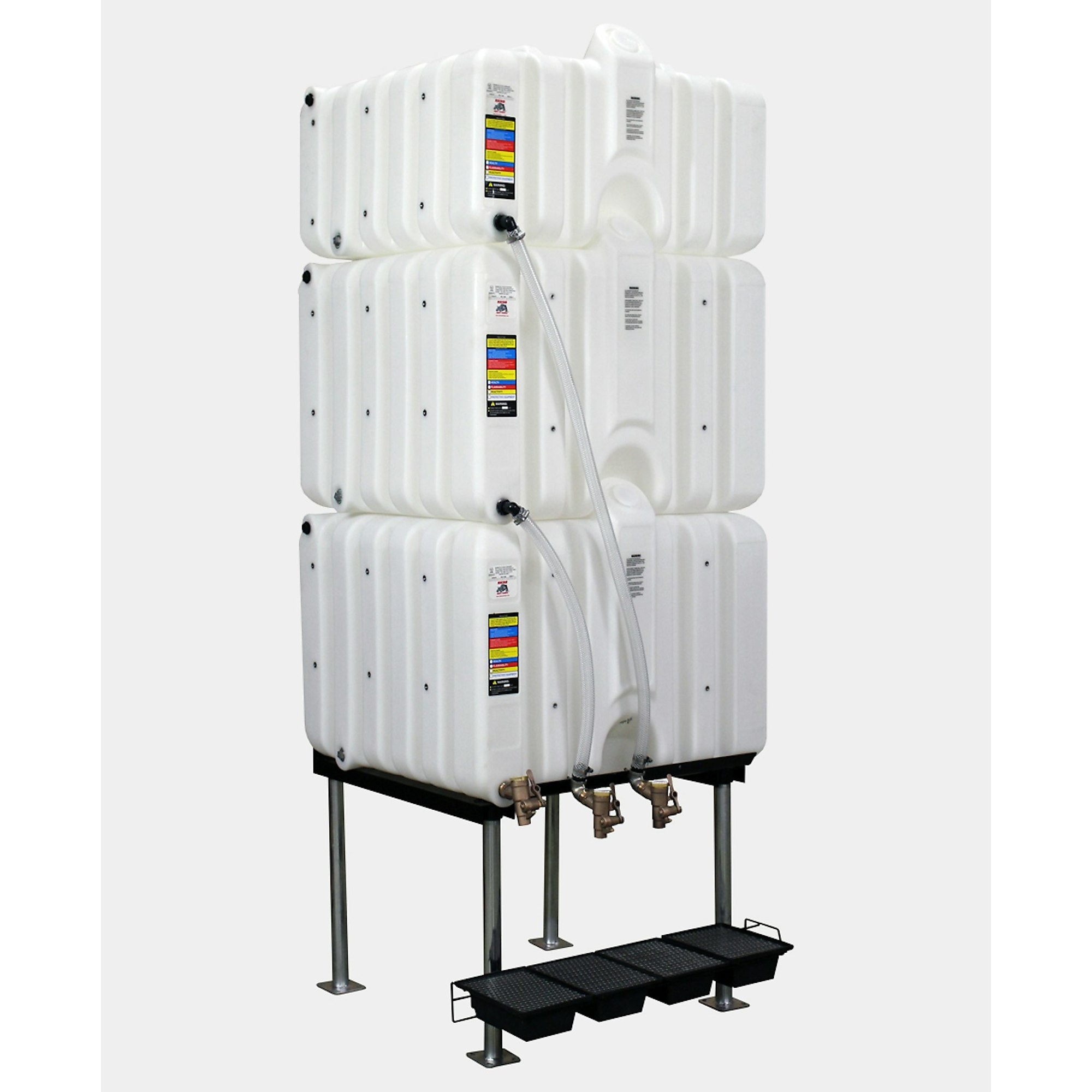 Rhino Tuff Tanks Complete Gravity Feed System - 320 Gal. Capacity, Stackable, Model# RTT-6322